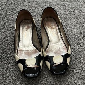 Valentino Open Toe Flats 36/36.5 polka dots